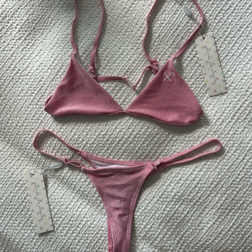 Pink shimmer boutine LA bikini